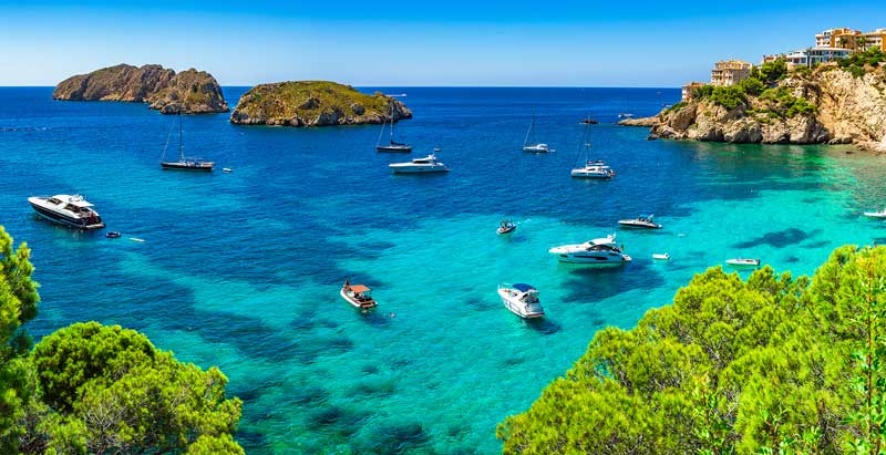Yachts alla fonda - Islas Malgrats vicino a Santa Ponsa