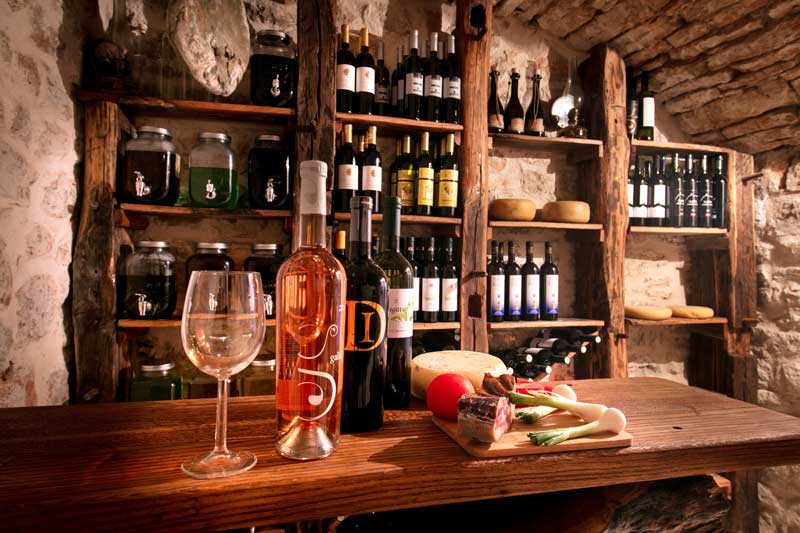 Cantina di Podselje sull'isola di Vis